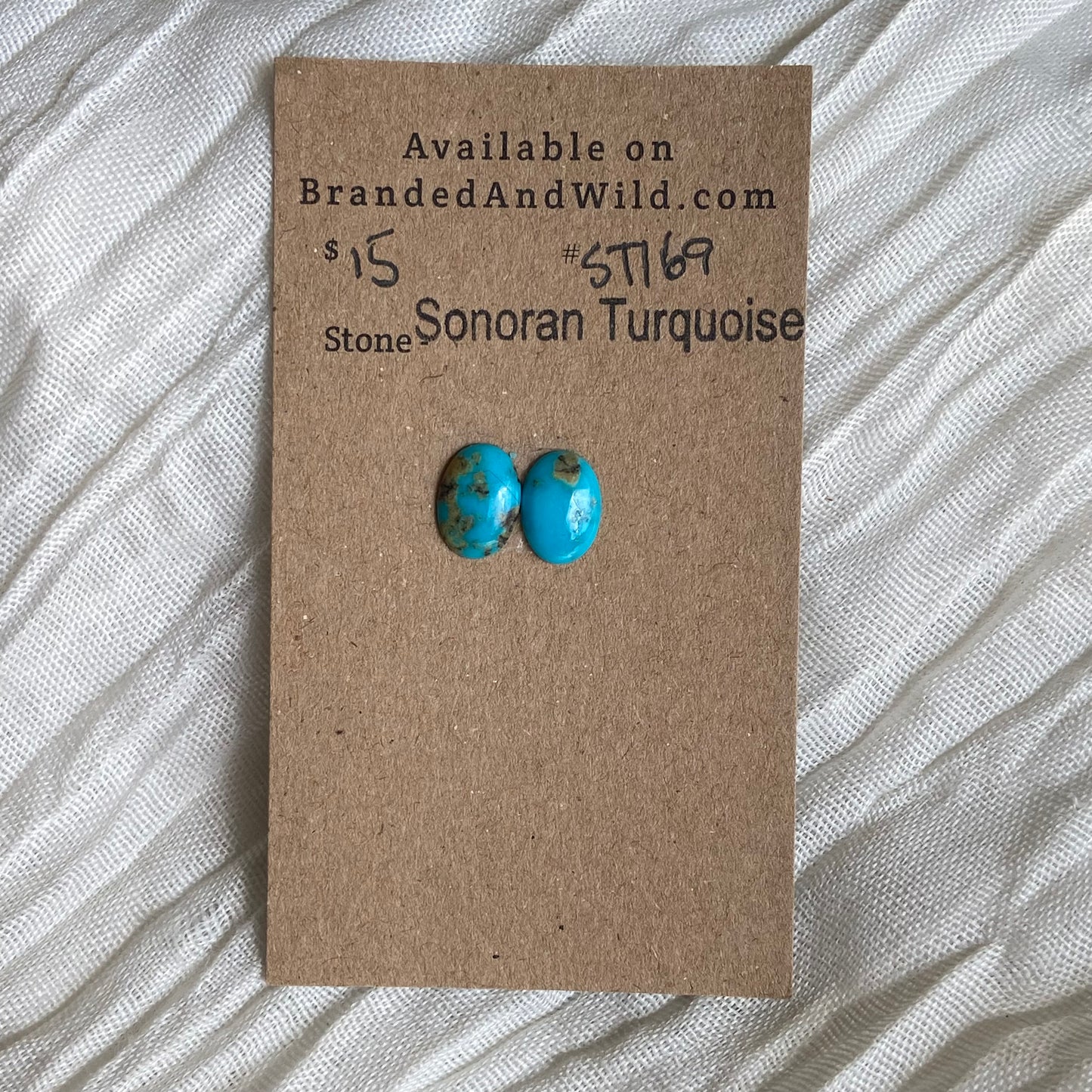 Sonoran Turquoise Cabochon - ST169 AB0151C2-4D54-43AB-B09B-2A4225169C88 Brandedandwild.com