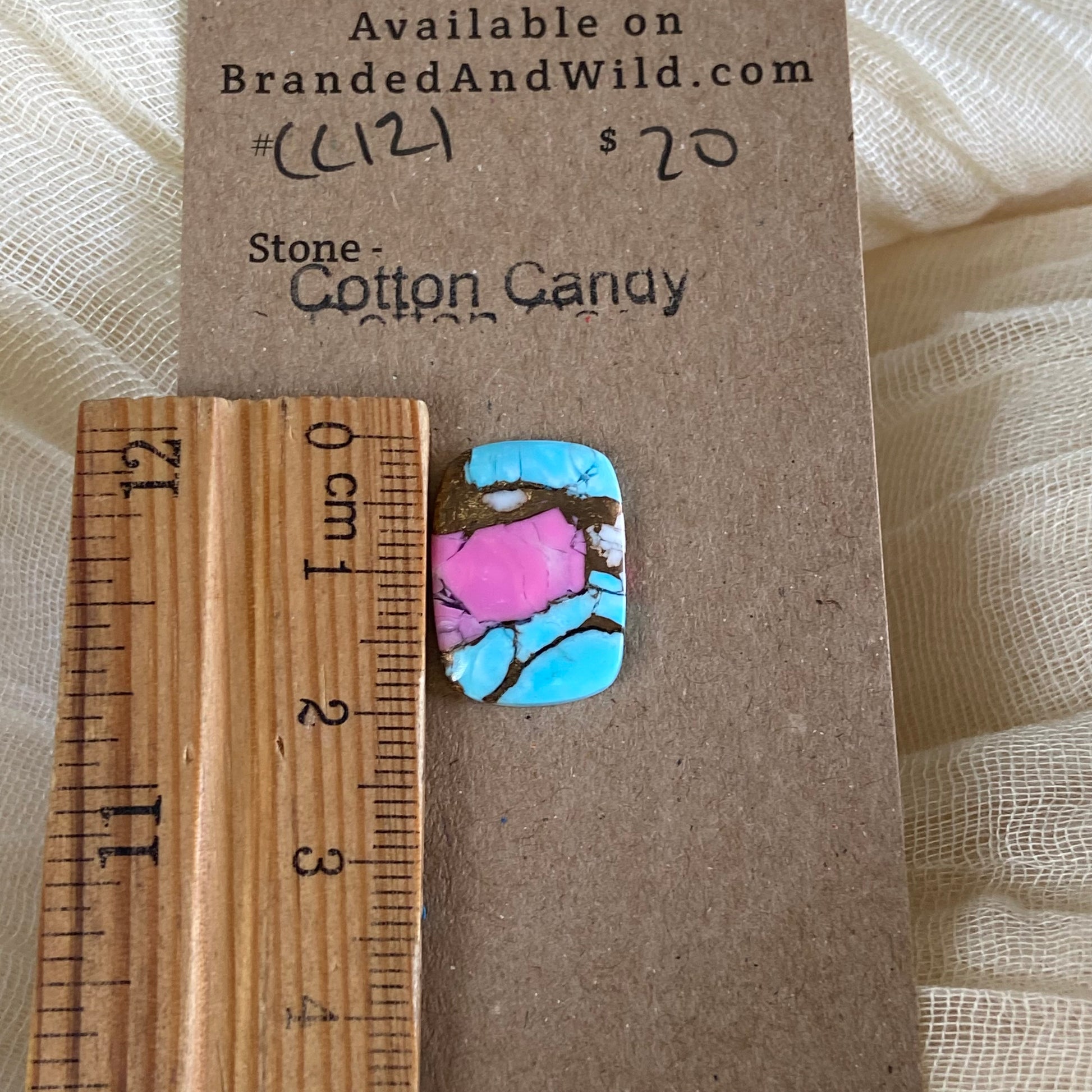 Cotton Candy Cabochon - CC121 AB029FE1-366C-4D17-9F4F-EDB051EE4FFA Brandedandwild.com