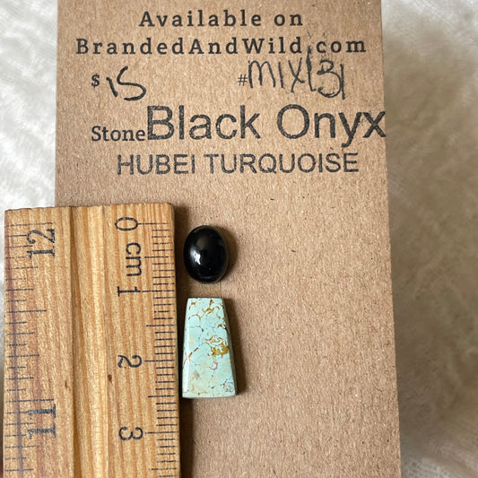 Hubei / Black Onyx Cabochon - Mix131 AB2199E1-3EFE-449A-A531-F9AEB62ED765 Brandedandwild.com