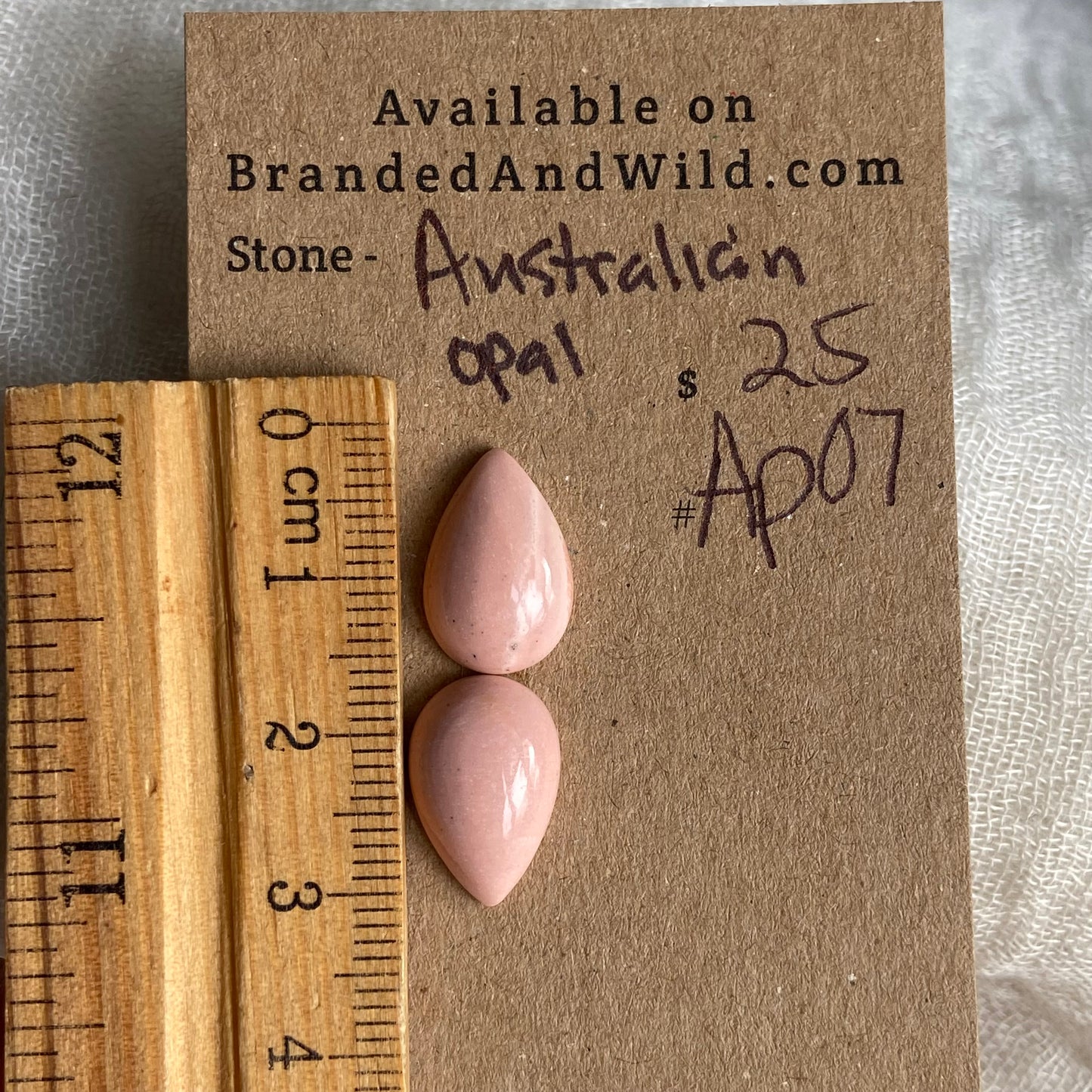 Australian Pink Opal Cabochon - APO7 AB6C605F-9201-4F26-A34A-8A1A13CC0250 Brandedandwild.com
