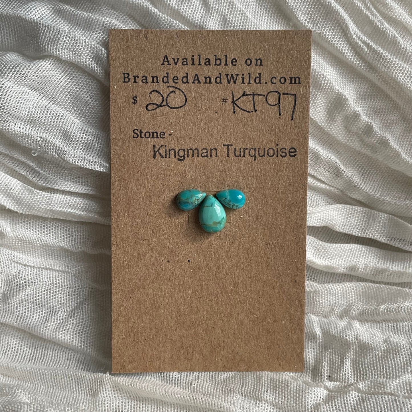Kingman Turquoise Cabochon - KT97 AB904CFD-A918-489F-8F71-0A94A2C5336D Brandedandwild.com
