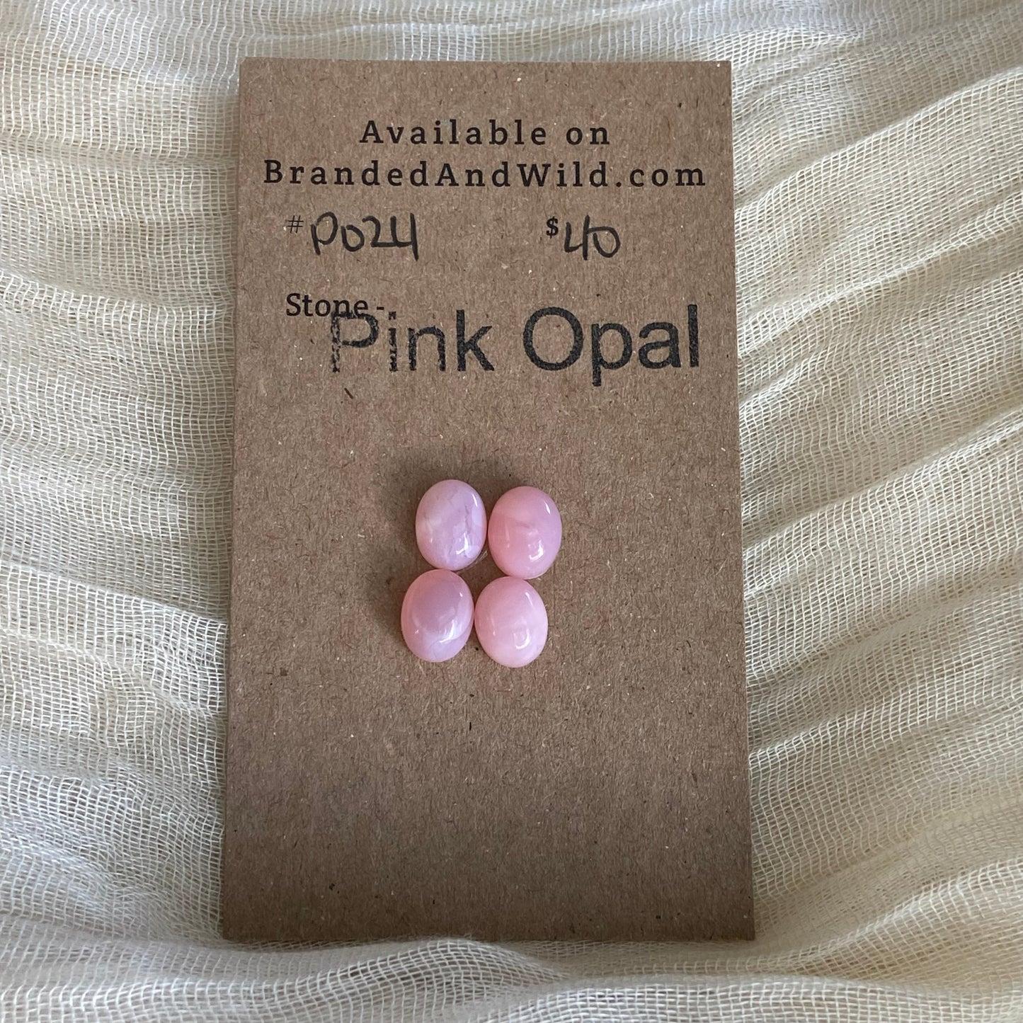 Pink Opal Cabochon - P024