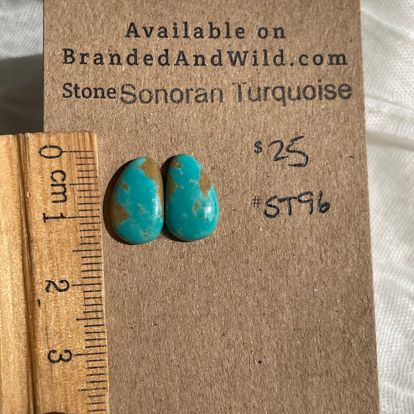 Sonoran Turquoise Cabochon - ST96 ABAD2326-50C5-4FD2-8607-4E0ECEFE2495 Brandedandwild.com
