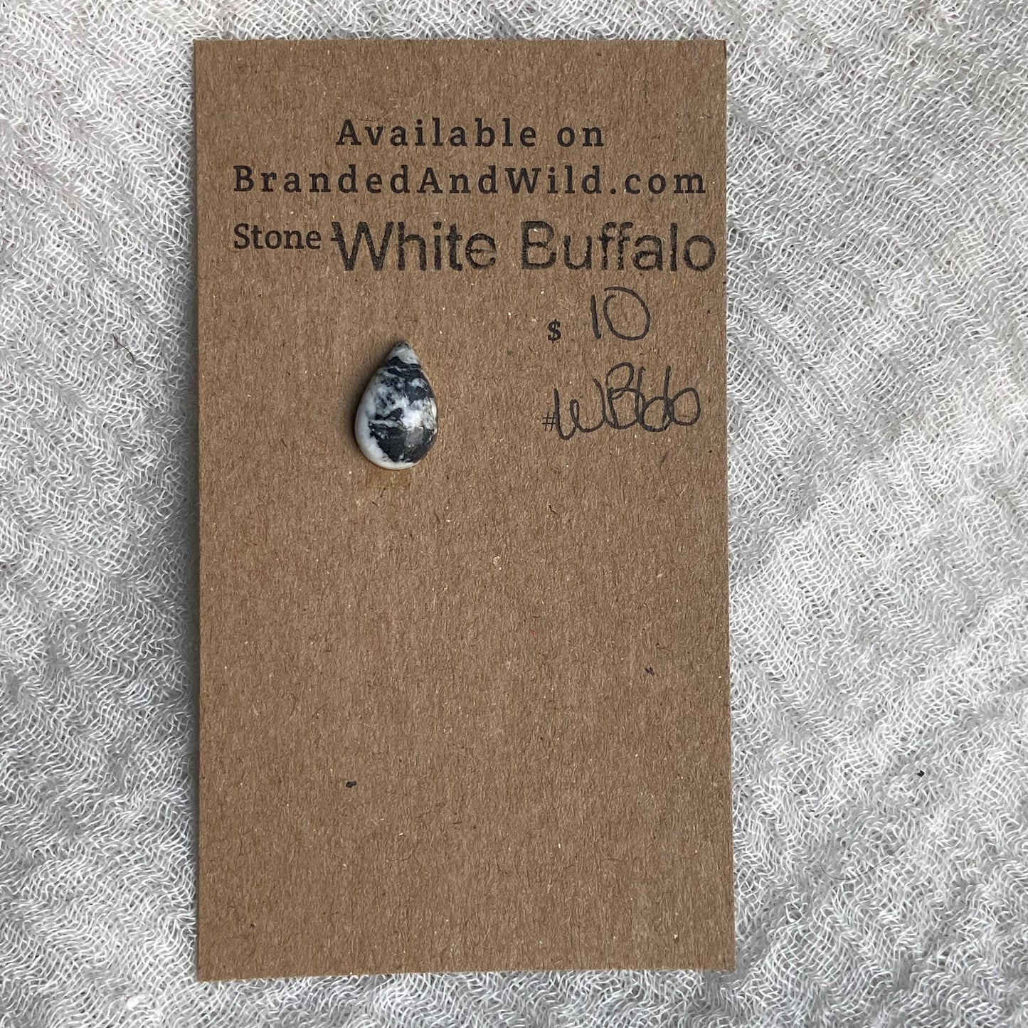White Buffalo Cabochon - WB66