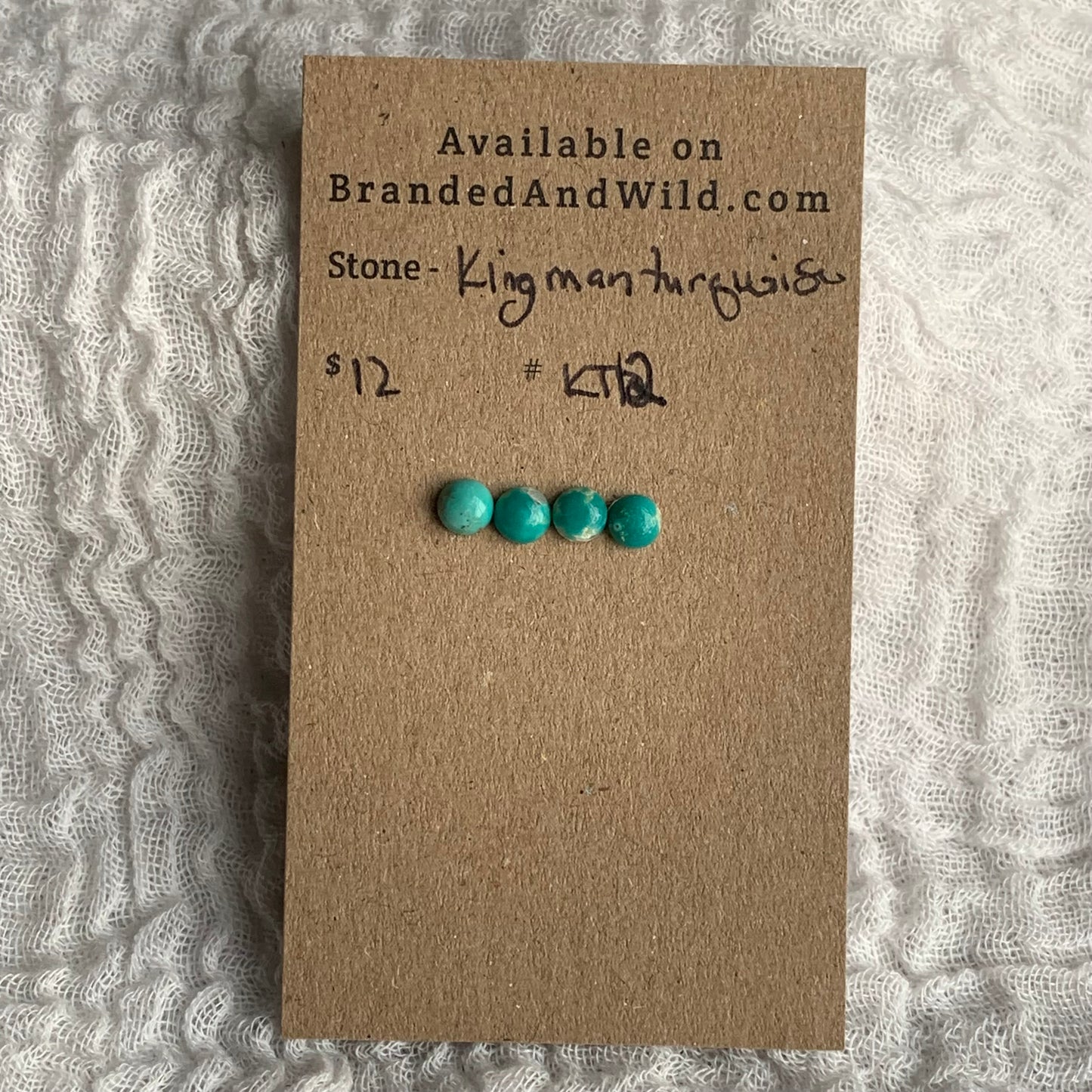 Kingman Turquoise Cabochon 5mm - KT12