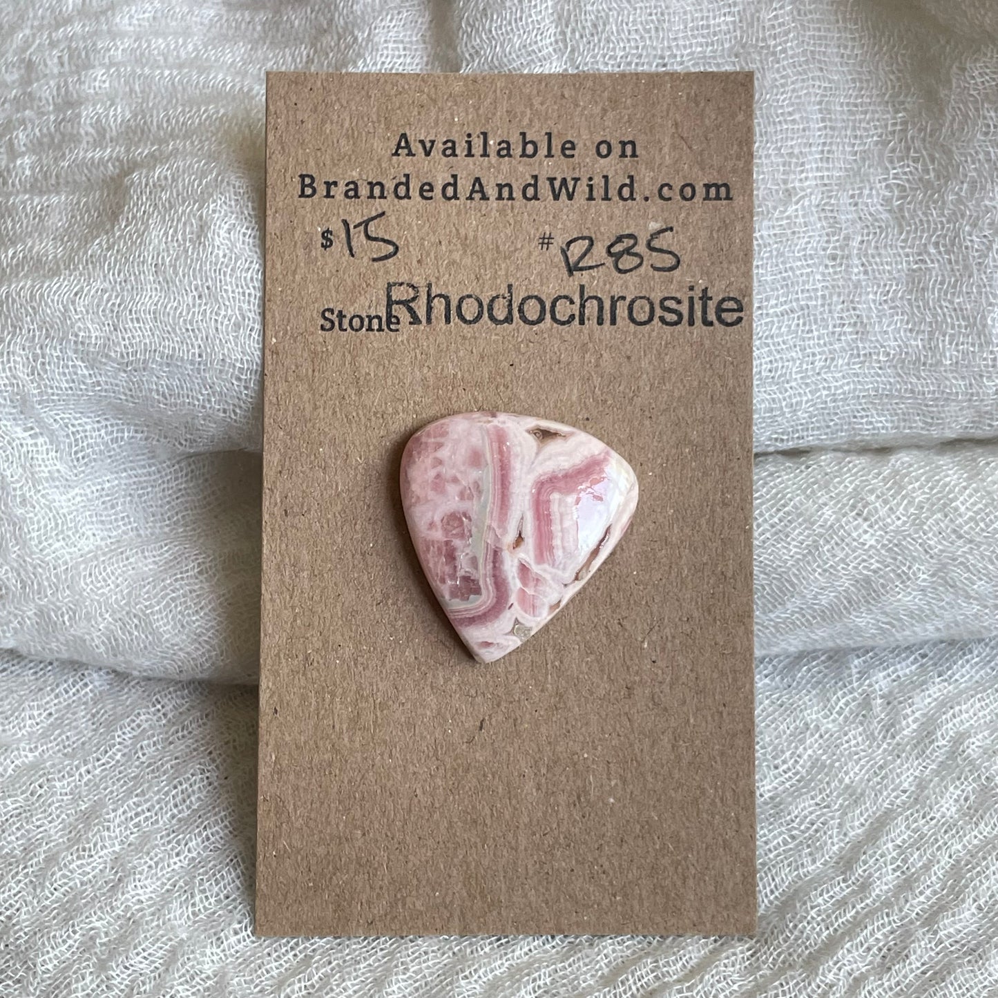 Rhodochrosite Cabochon - R85 ABDB0DE5-7A20-4F91-891C-3A9A4C1B19CD Brandedandwild.com
