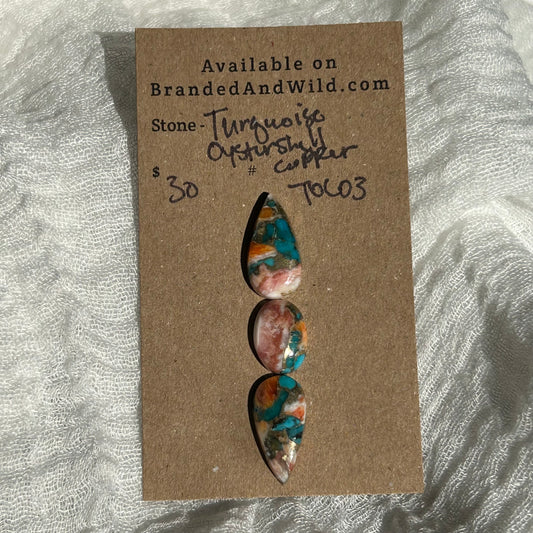 Turquoise, Oyster Shell, Copper - TOC03