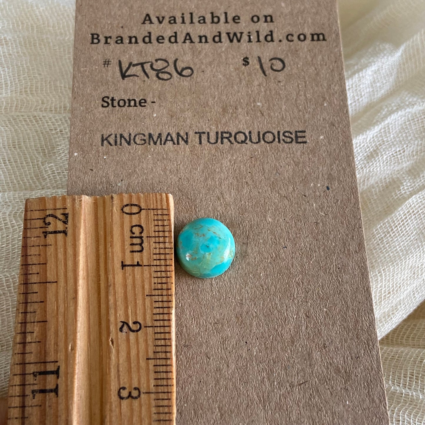 Kingman Turquoise Cabochon - KT86 ABF92FFF-7EA2-44A7-9CB2-B77737AF18A0 Brandedandwild.com