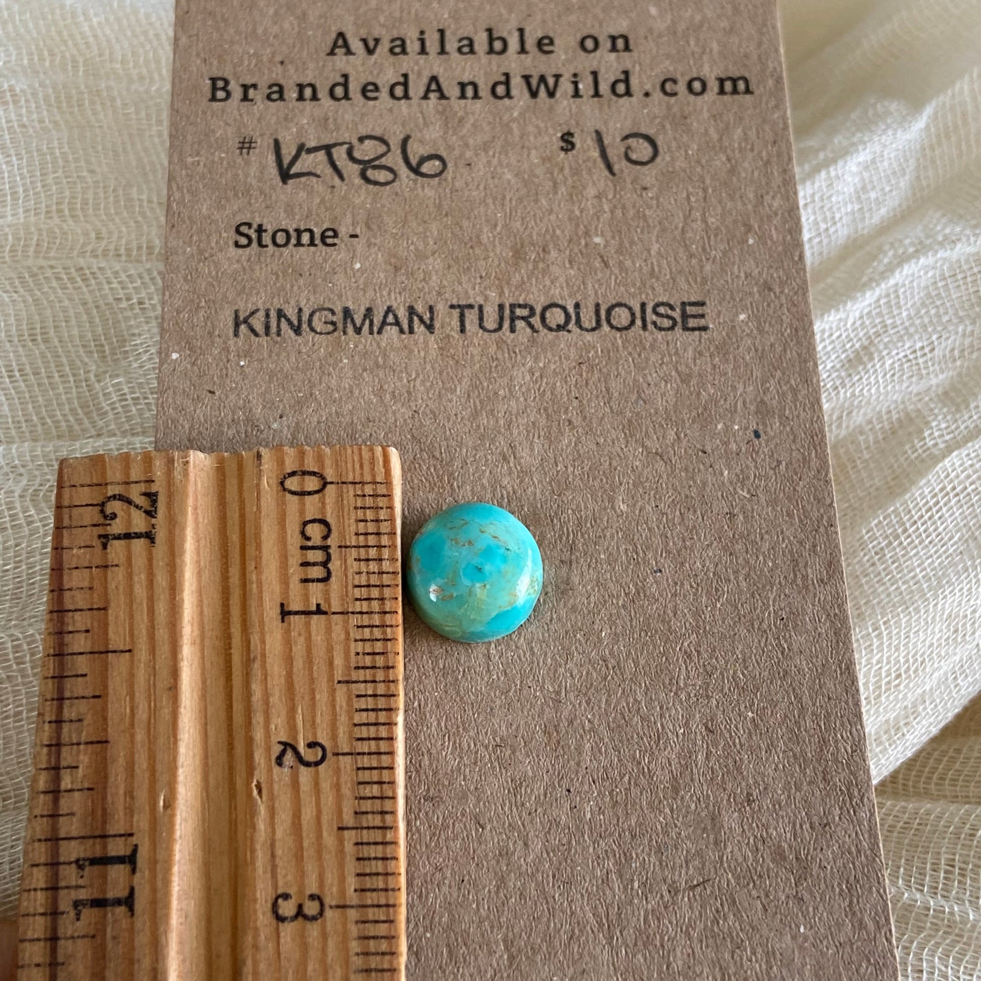Kingman Turquoise Cabochon - KT86 ABF92FFF-7EA2-44A7-9CB2-B77737AF18A0 Brandedandwild.com