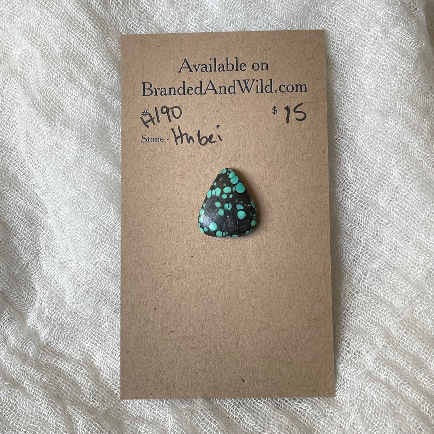 Hubei Turquoise Cabochon - H190 AC298F07-31C1-4093-9ECC-494F5878A1F9 Brandedandwild.com