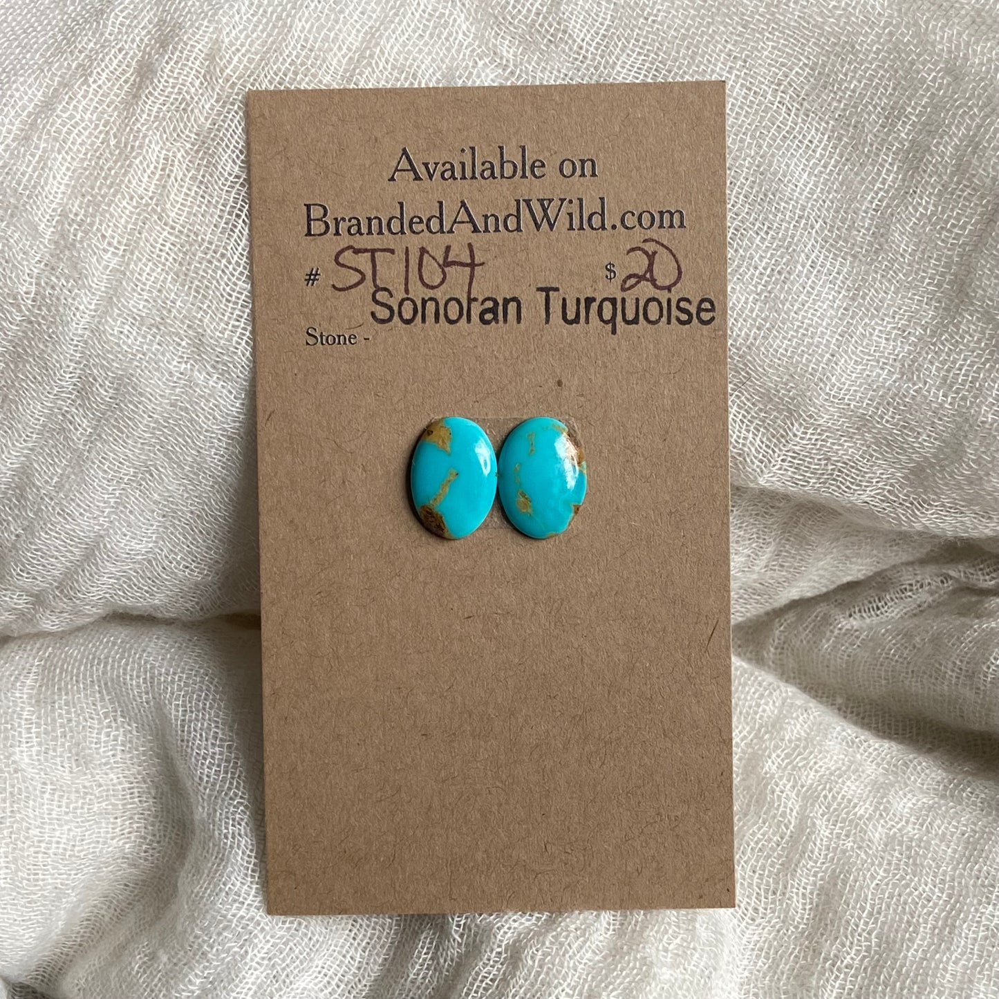 Sonoran Turquoise Cabochon - ST104 AC30B29A-C769-4F29-8C28-18035F9CCB4B Brandedandwild.com