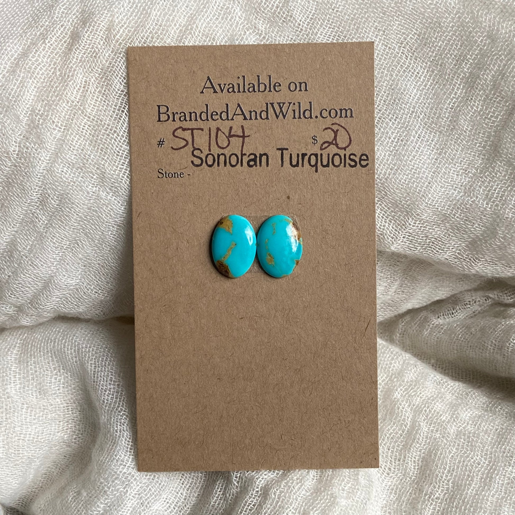 Sonoran Turquoise Cabochon - ST104 AC30B29A-C769-4F29-8C28-18035F9CCB4B Brandedandwild.com