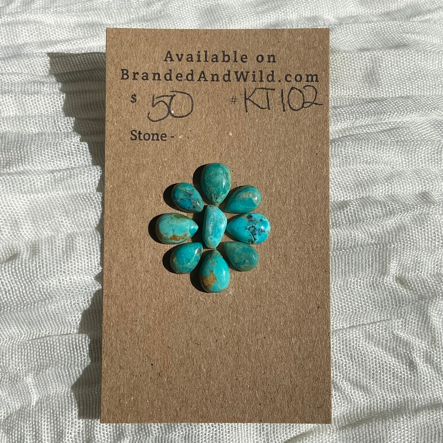 Kingman Turquoise Cabochon - KT102 AC50072D-E2A8-4618-B8E1-27187958645B Brandedandwild.com