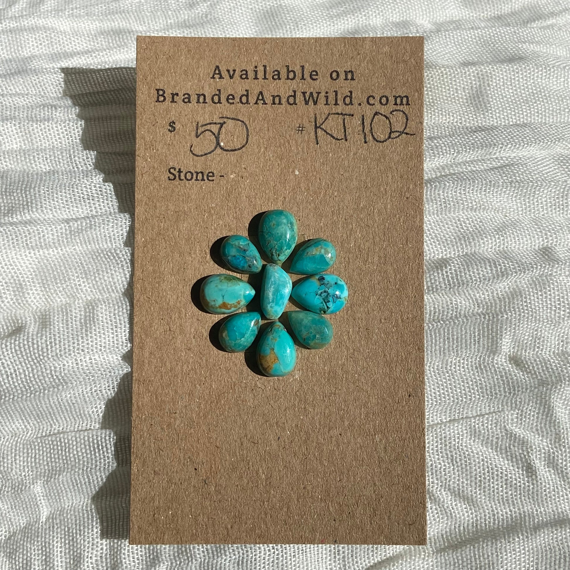 Kingman Turquoise Cabochon - KT102 AC50072D-E2A8-4618-B8E1-27187958645B Brandedandwild.com