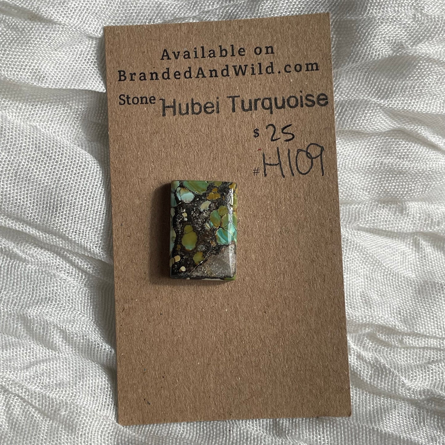 Hubei Turquoise Cabochon - H109 AC523B6D-AACA-4DF0-8FB1-7ADDF2D01849 Brandedandwild.com