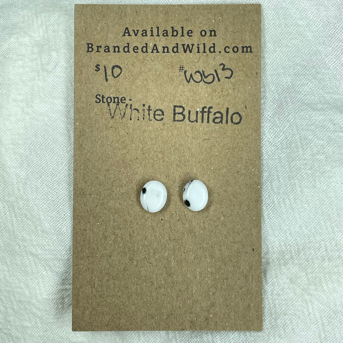 White Buffalo Cabochon - WB13 AC677B8A-8E5B-49B8-A01A-0924C2771115 Brandedandwild.com