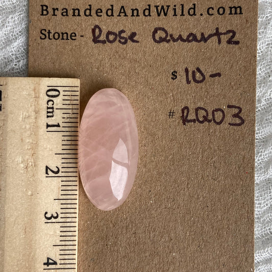 Rose Quartz Cabochon - RQ03