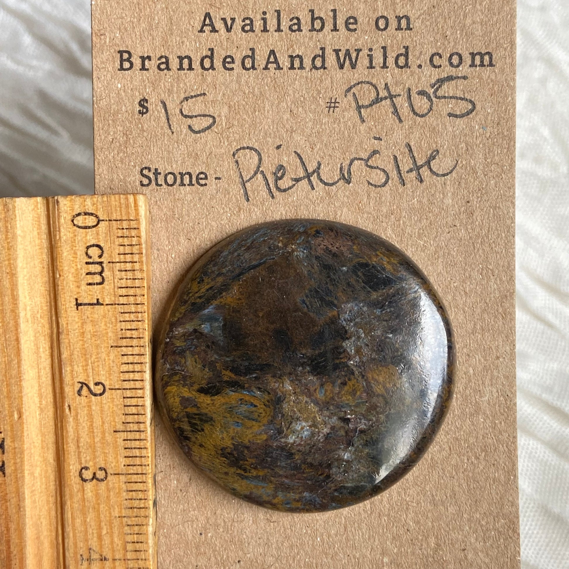Pietersite Cabochon - PT05 ACBA5B2B-F82B-4D77-A349-2E682D01A5D4 Brandedandwild.com