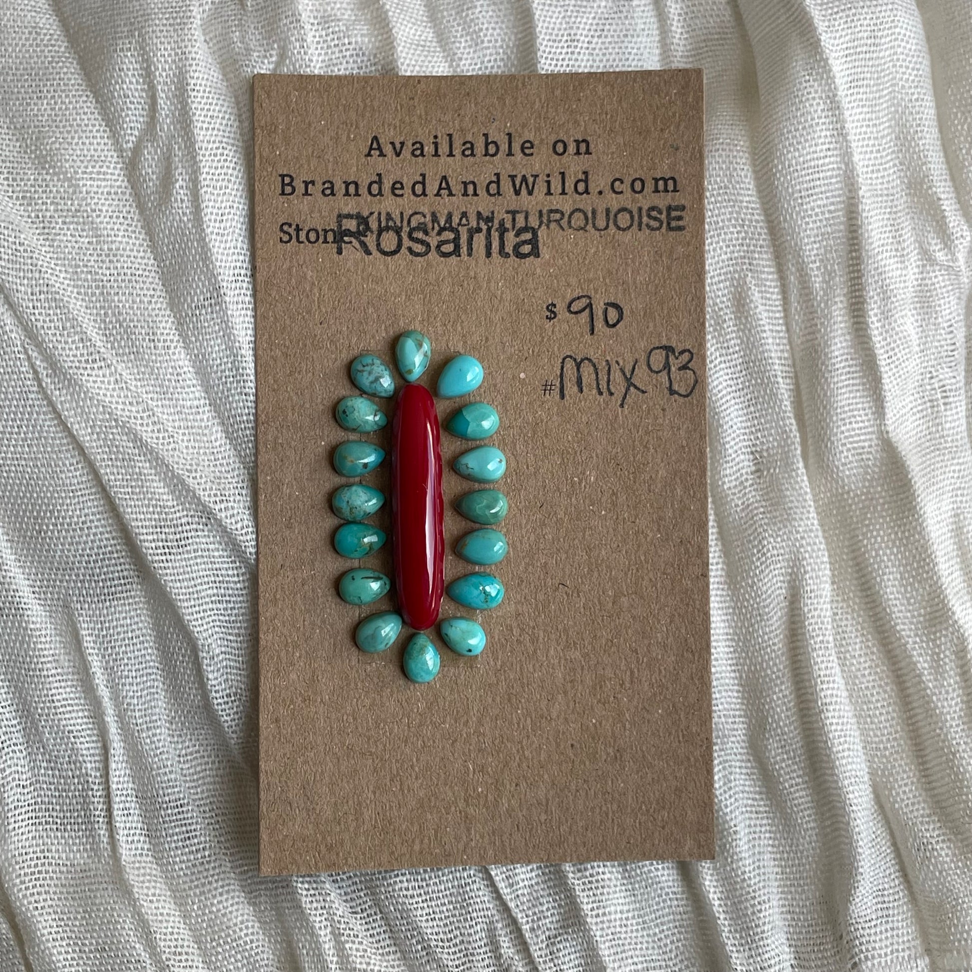 Rosarita / Kingman Turquoise Cabochon - MIX93 AD0CF586-4FD7-4A32-9DD0-CFAD66717765 Brandedandwild.com