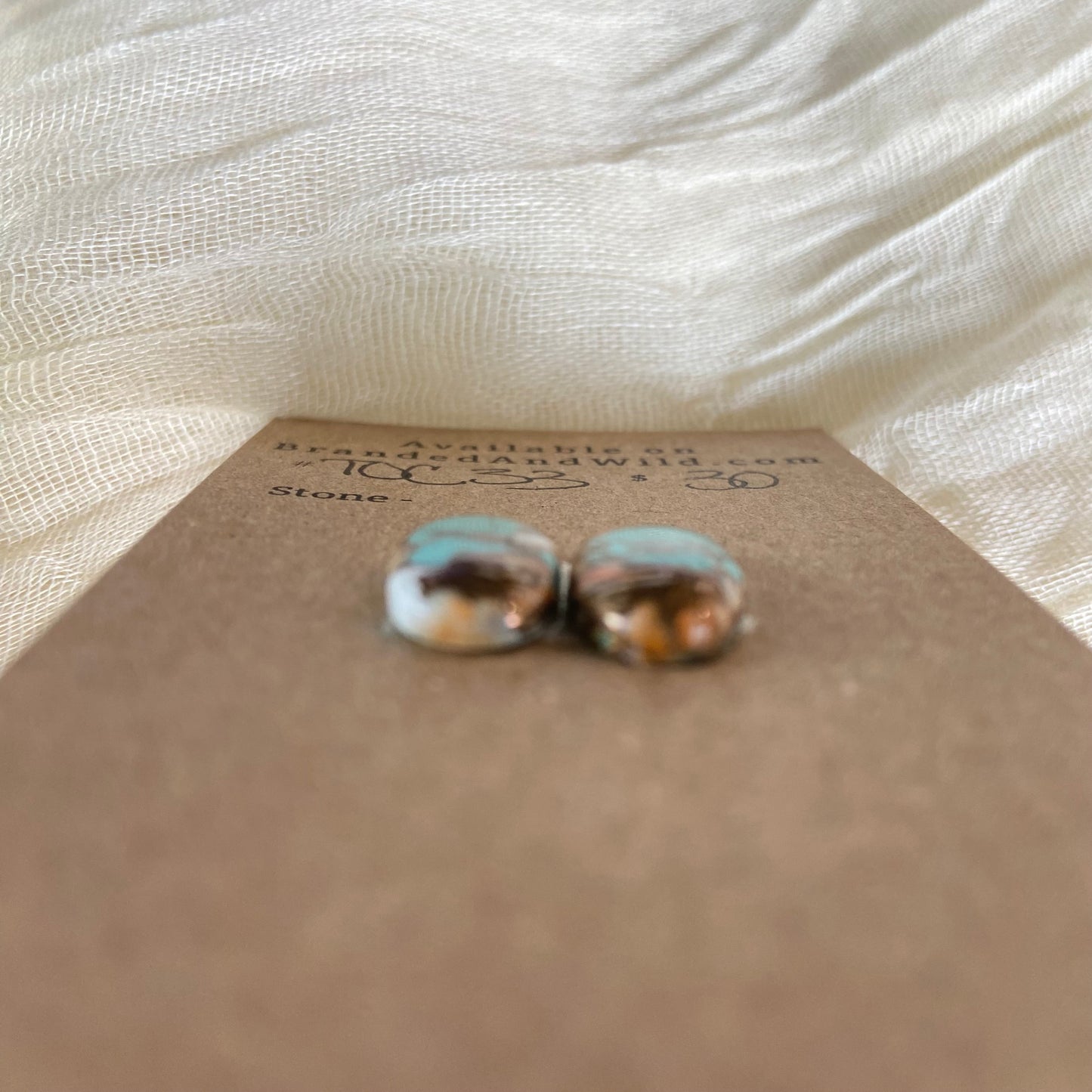 Turquoise, Oyster Shell, Copper Cabochon - TOC33 AD10AE2D-462A-454E-BB81-B2ED6329BA9A Brandedandwild.com