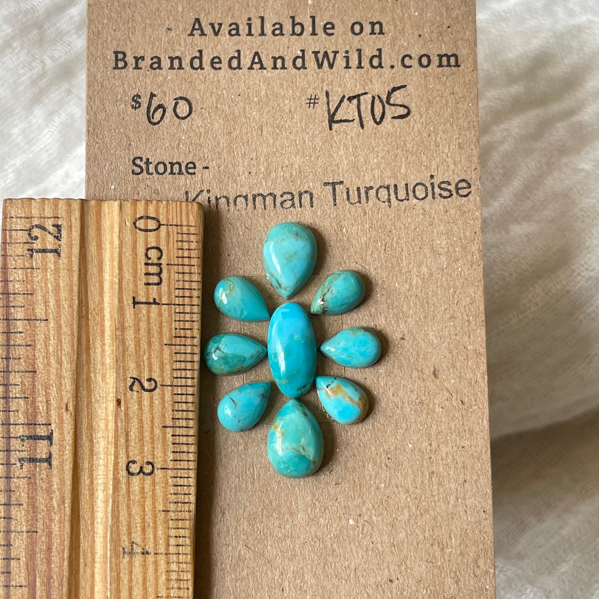 Kingman Turquoise Cabochon - KT05 AD304DD7-398B-419E-B610-AC8C0141F9CA Brandedandwild.com