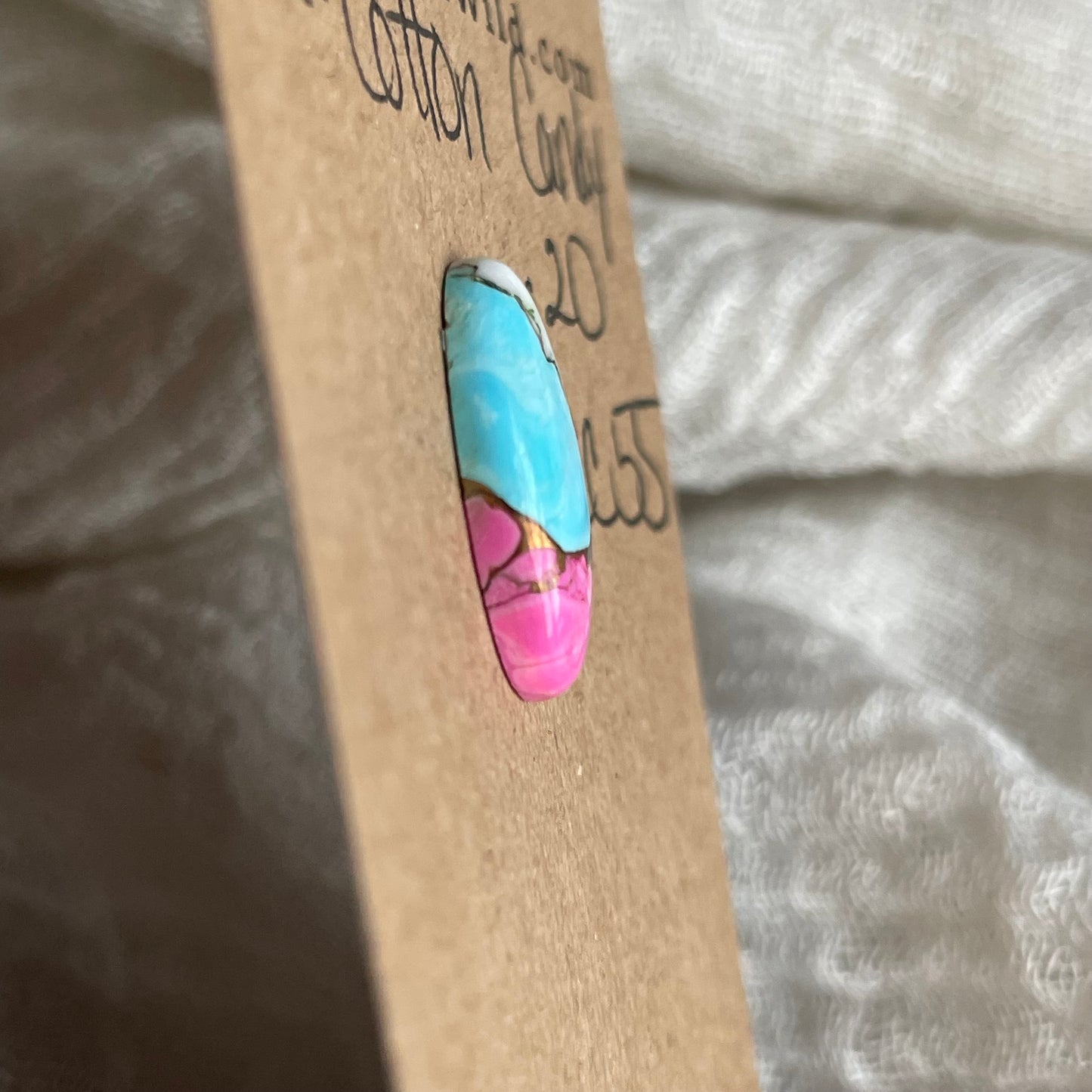 Cotton Candy Cabochon - CC55 AD355E98-F4D5-445B-8264-1390302D1A82 Brandedandwild.com