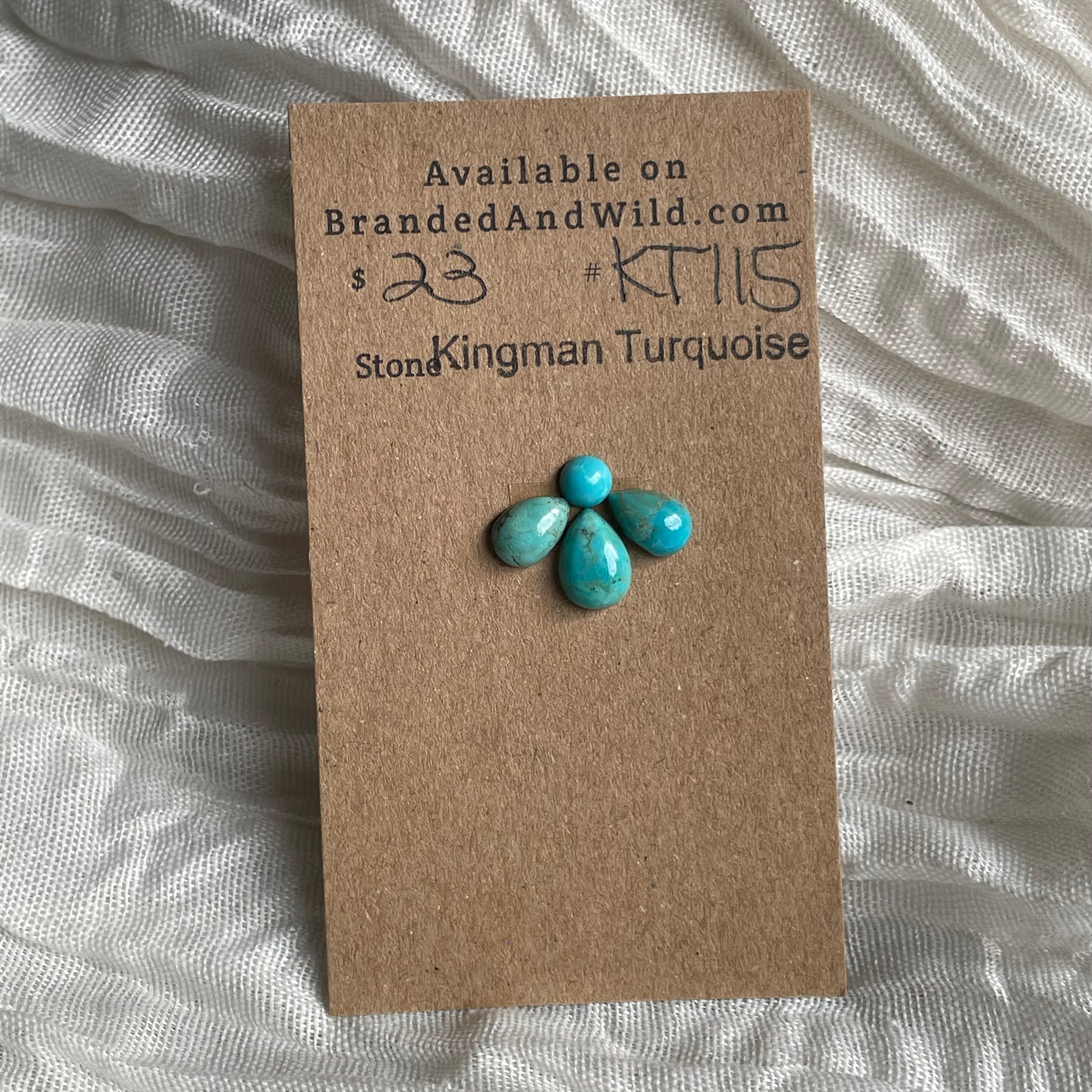 Kingman Turquoise Cabochon - KT115 AD4A9402-AC36-4185-8E31-FBF4F1B5876C Brandedandwild.com