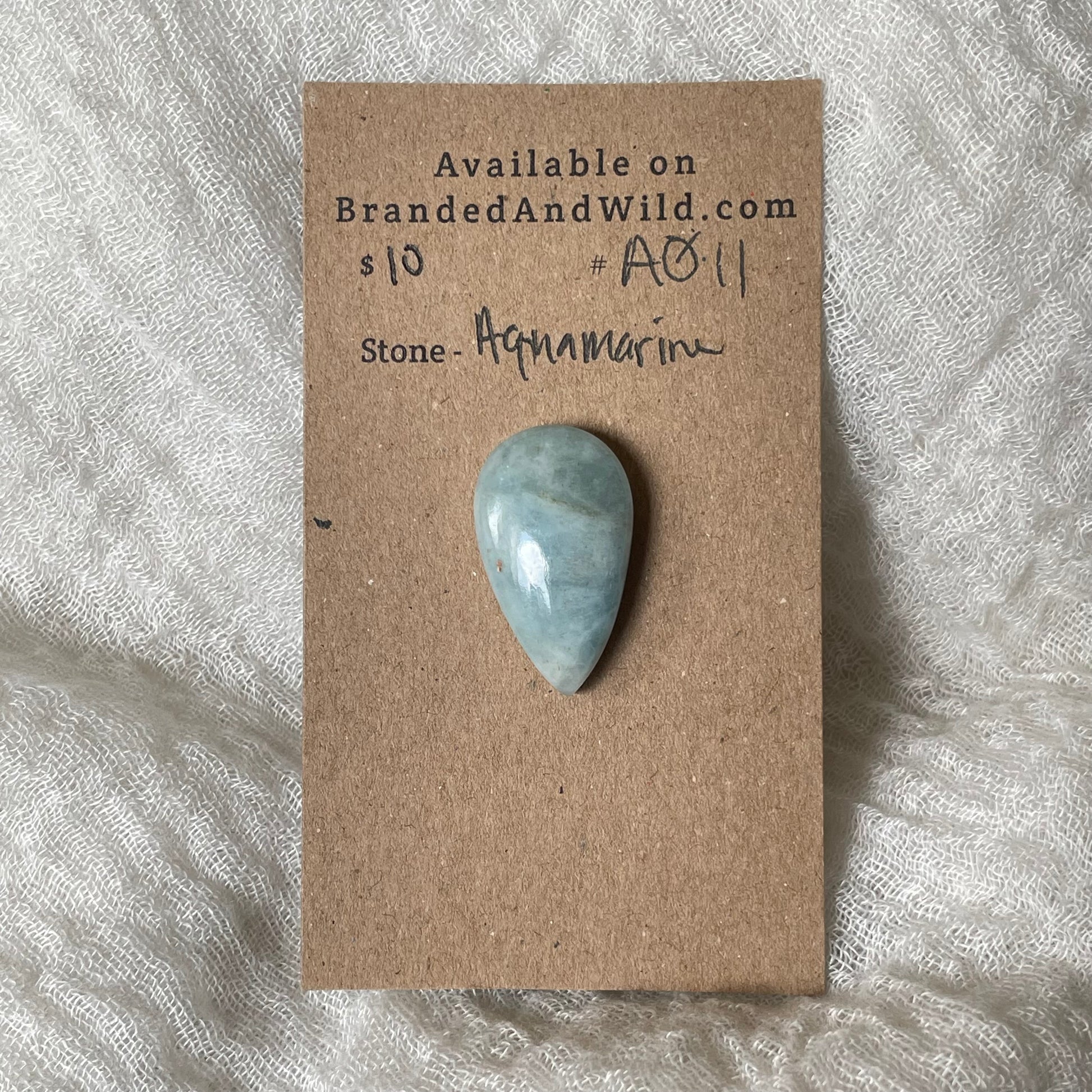 Aquamarine Cabochon AQ11 AD866629-952F-4568-BB8C-C48FA63511B6 Brandedandwild.com