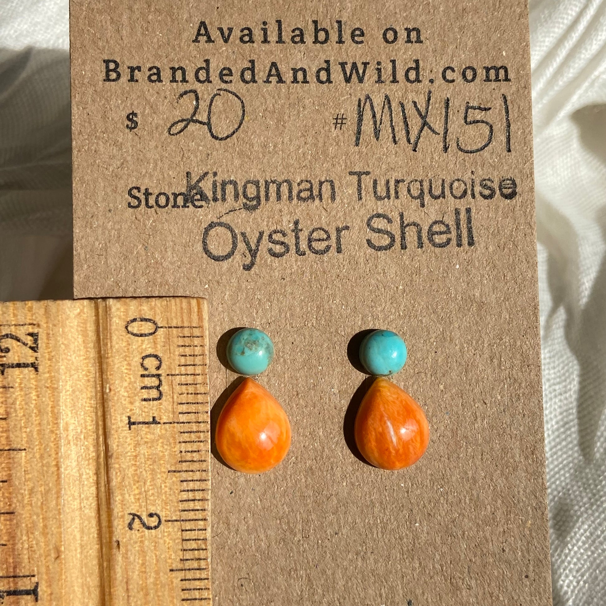 Oystershell / Kingman Turquoise Cabochon - MIX151 AD87BBFB-0A64-417D-893F-307BBE54F600 Brandedandwild.com