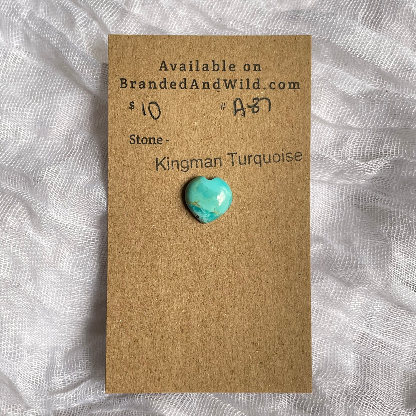 Kingman Turquoise Cabochon - KT87 AD89CB10-E98E-4340-90F1-808BCC0FA36B Brandedandwild.com
