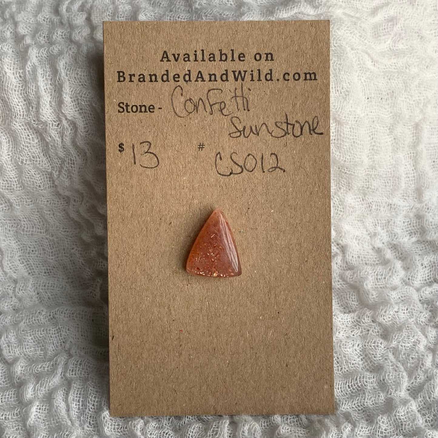 Confetti Sunstone Cabochon - CS012