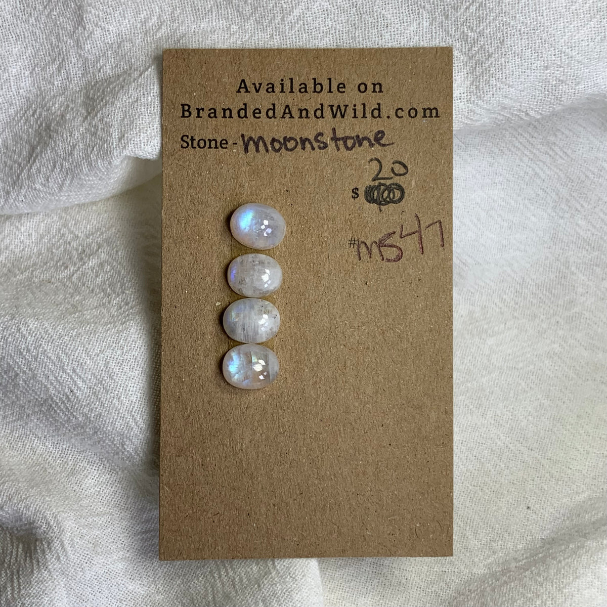 Moonstone Cabochon - MS47 AD9636B9-3034-4408-ABEA-D707F654262D Brandedandwild.com