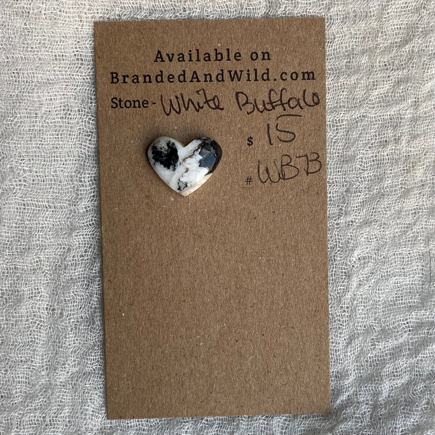 White Buffalo Cabochon - WB73