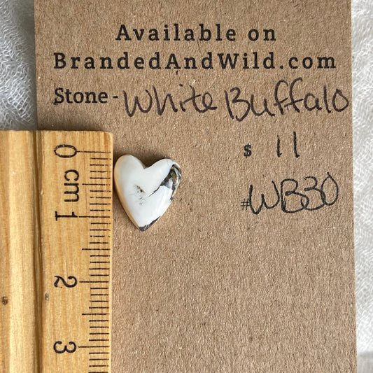 White Buffalo Cabochon - WB30