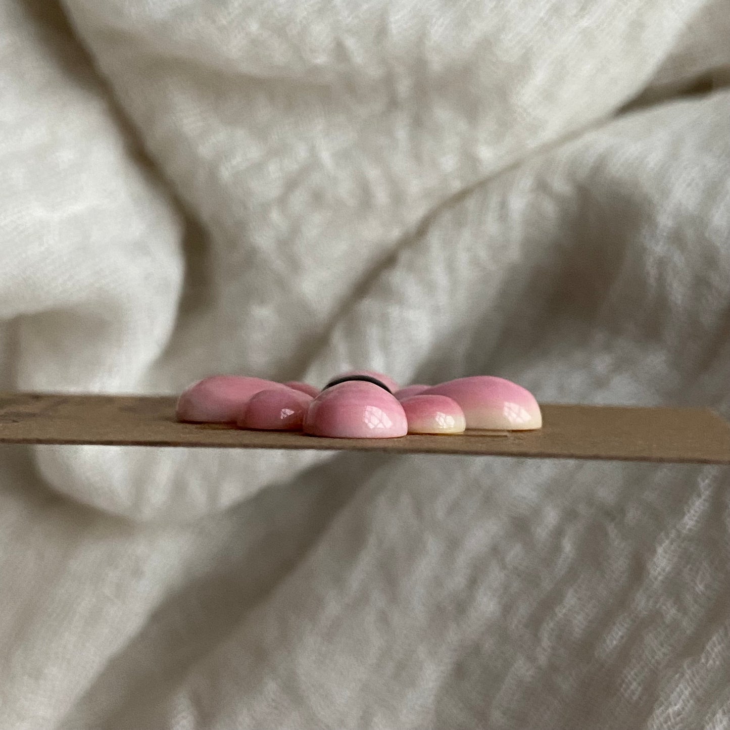 Black Onyx/Pink Conch Cabochon - Mix42