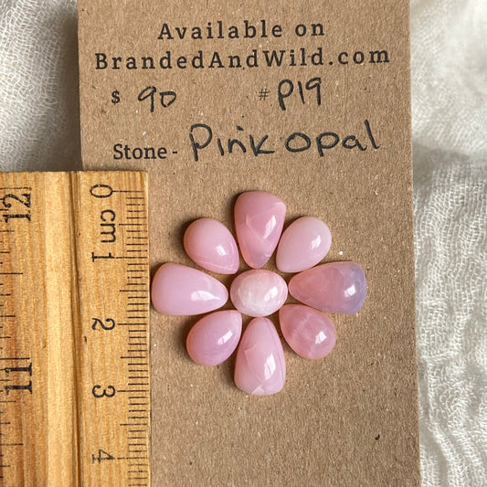 Pink Opal Cabochon - P19 ADC0DE78-499D-4DE1-A9AD-6176332B0962 Brandedandwild.com