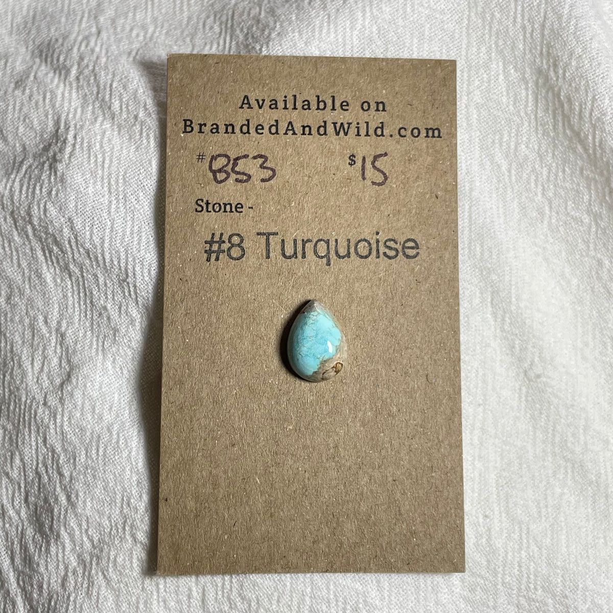#8 Turquoise Cabochon - #853