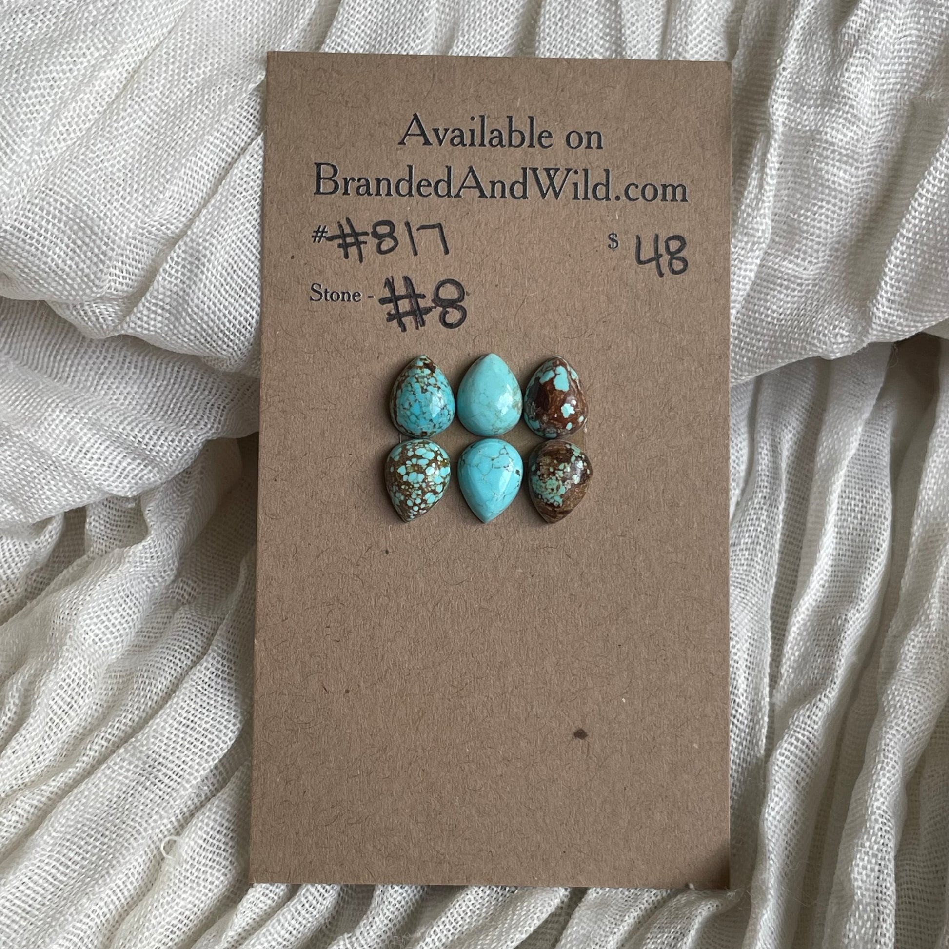 #8 Turquoise Cabochon - #817 ADF6A433-30A5-4E4E-91C7-C072BAC18690 Brandedandwild.com