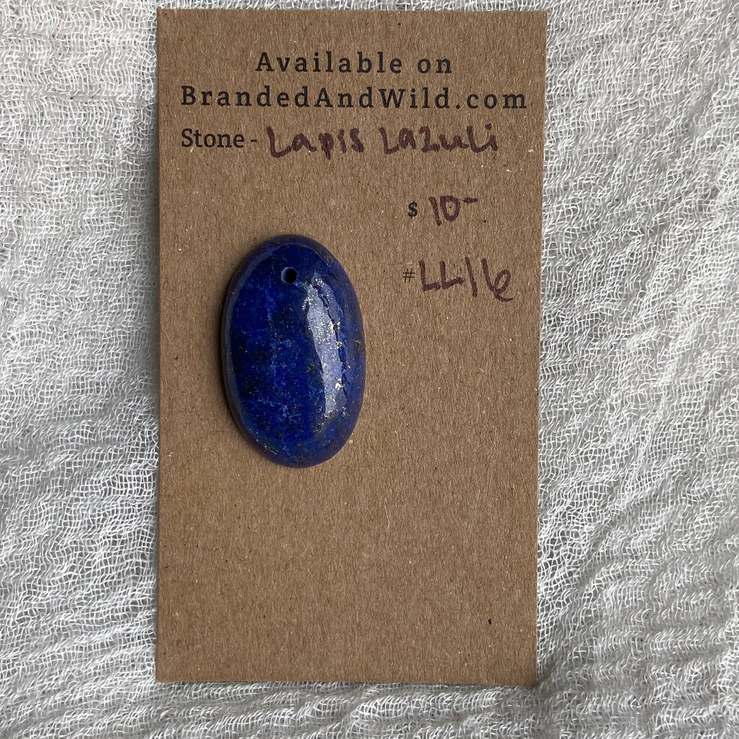 Lapis Lazuli Cabochon -Drilled- LL16