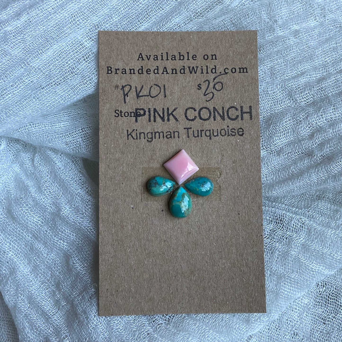 Pink Conch / Oyster Shell Cabochon - PK01
