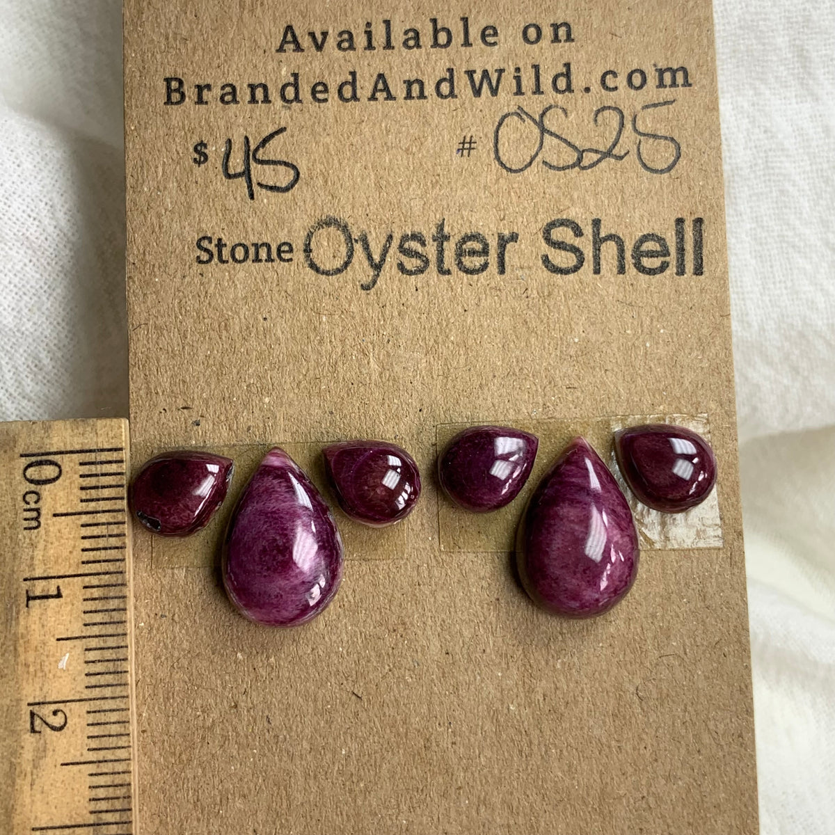 Oyster Shell Cabochon - OS25 AE3A788B-E1F9-494A-B4F6-9AB6508ACCD5 Brandedandwild.com