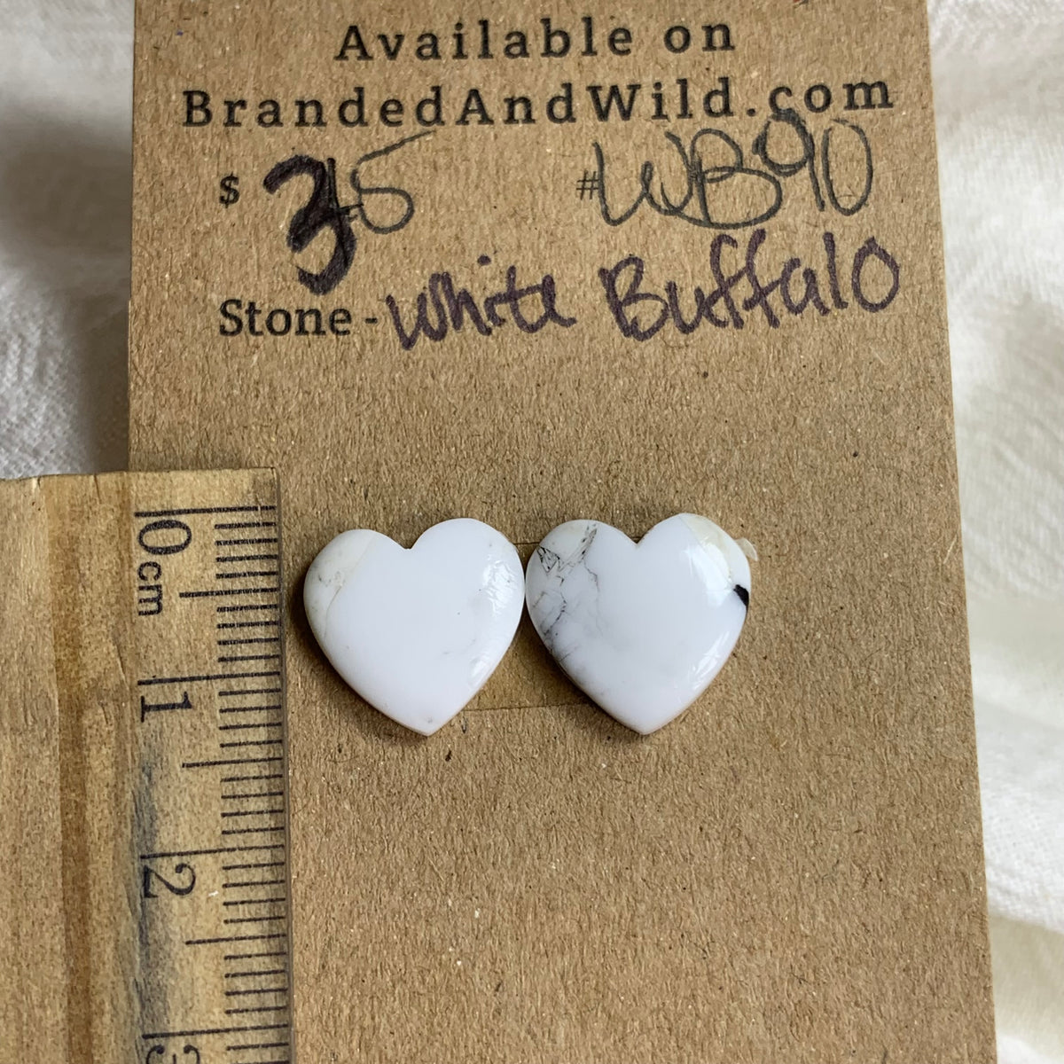 White Buffalo Cabochon - WB90 AE432C35-DD0C-49E5-B080-EBCB9785AEC6 Brandedandwild.com