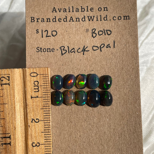 Black Opal - Cabochon - B010 AE434845-A191-4F1A-AD7A-B78B4C88314F Brandedandwild.com