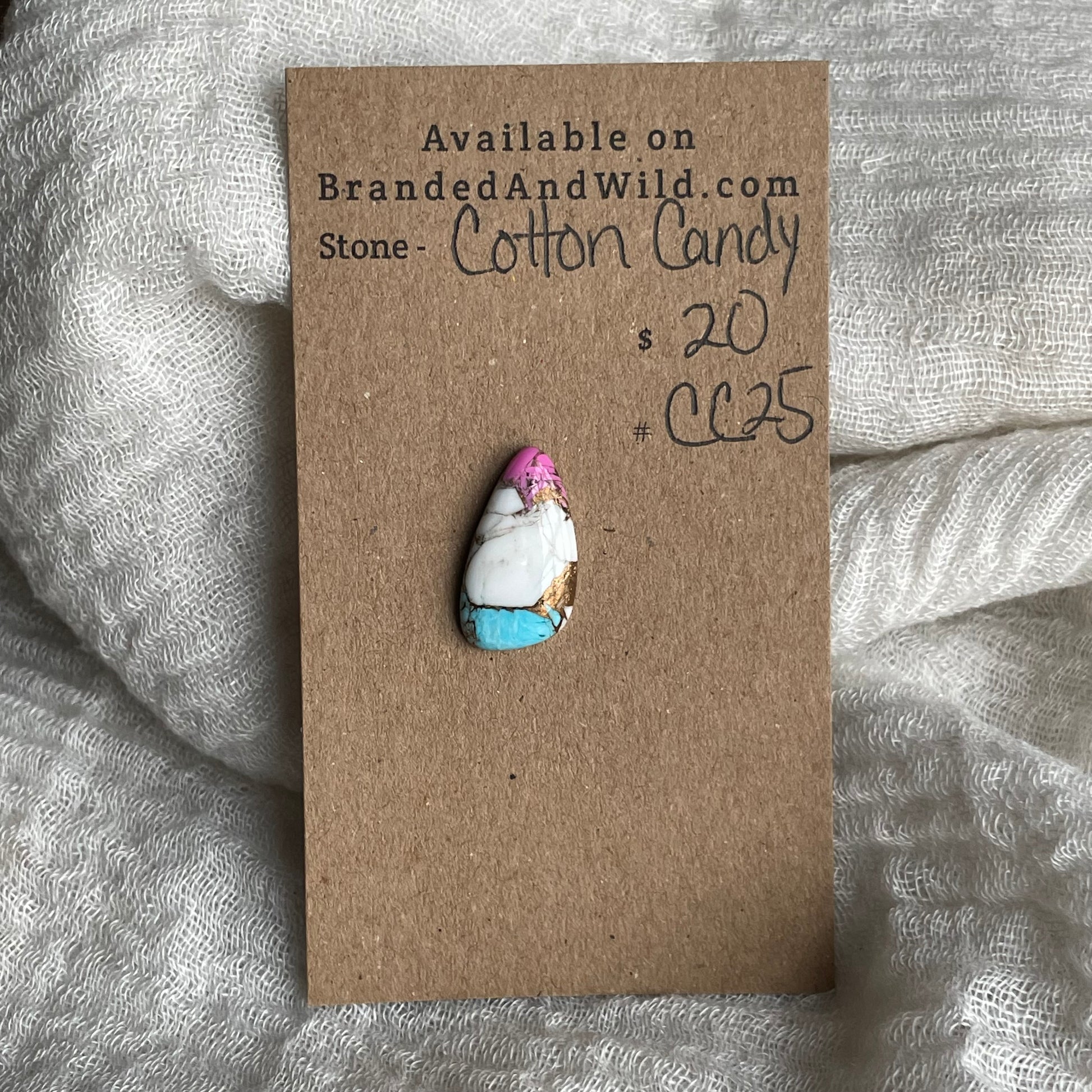 Cotton Candy Cabochon - CC25 AE4BDAFE-B6FE-49E5-A20E-DF95C4B9E163 Brandedandwild.com