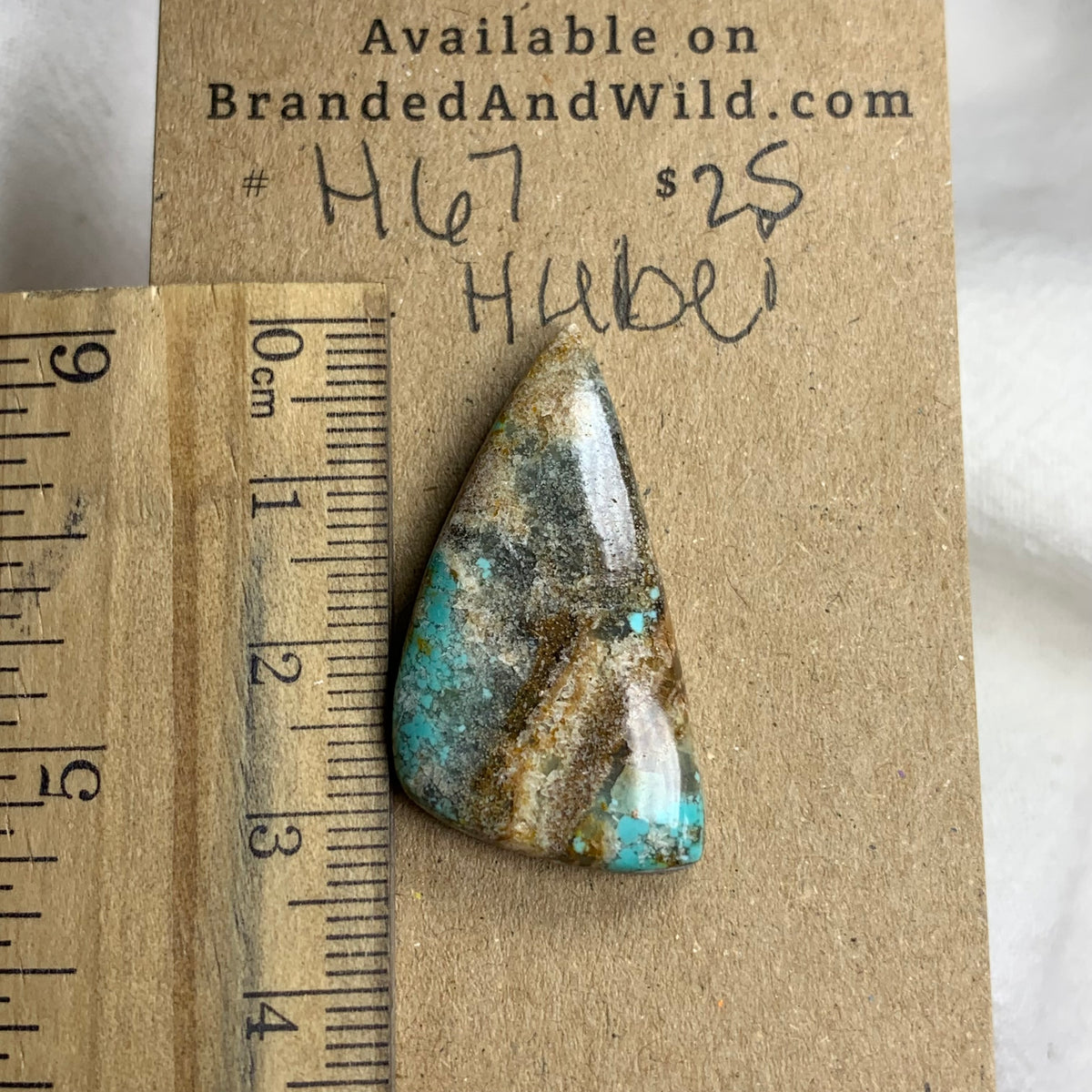 Hubei Turquoise Cabochon - H67 AE59B43C-57AC-406B-9191-93C7F5A80555 Brandedandwild.com