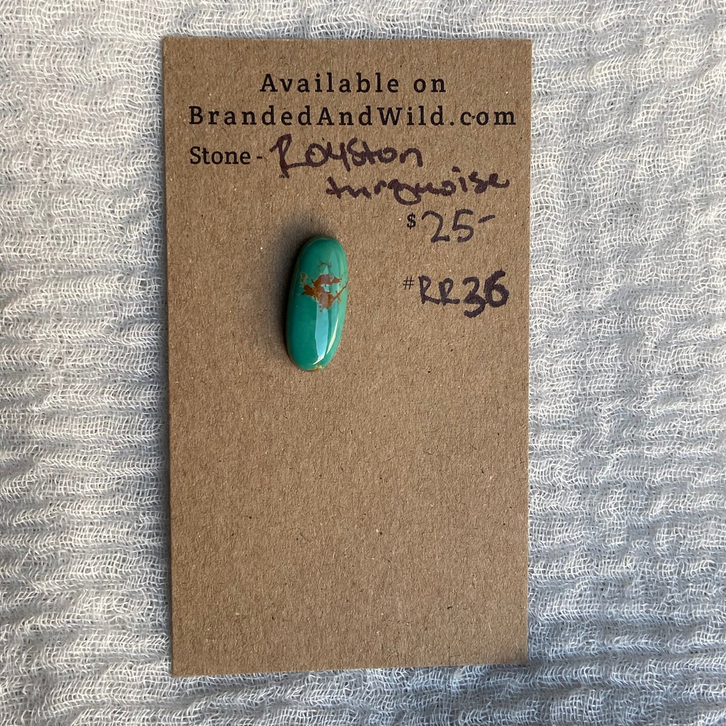Royston Ribbon Turquoise Cabochon RR36