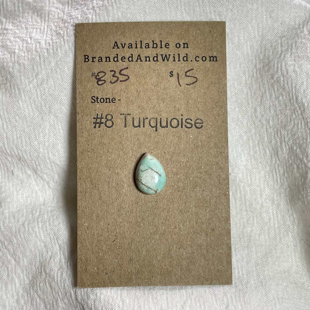 #8 Turquoise Cabochon - 835 AE917565-0C65-4215-88D6-301D9332063C Brandedandwild.com