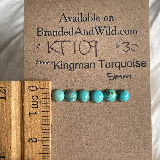 Kingman Turquoise Cabochon - KT109 AE9FBF61-65A9-4712-8843-D6DD1A018659 Brandedandwild.com