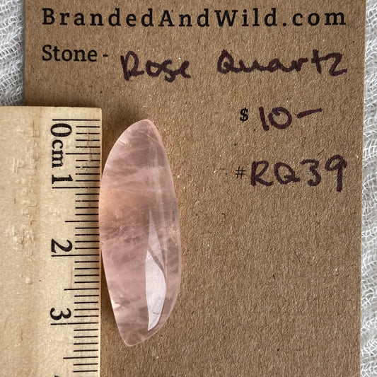 Rose Quartz Cabochon - RQ39