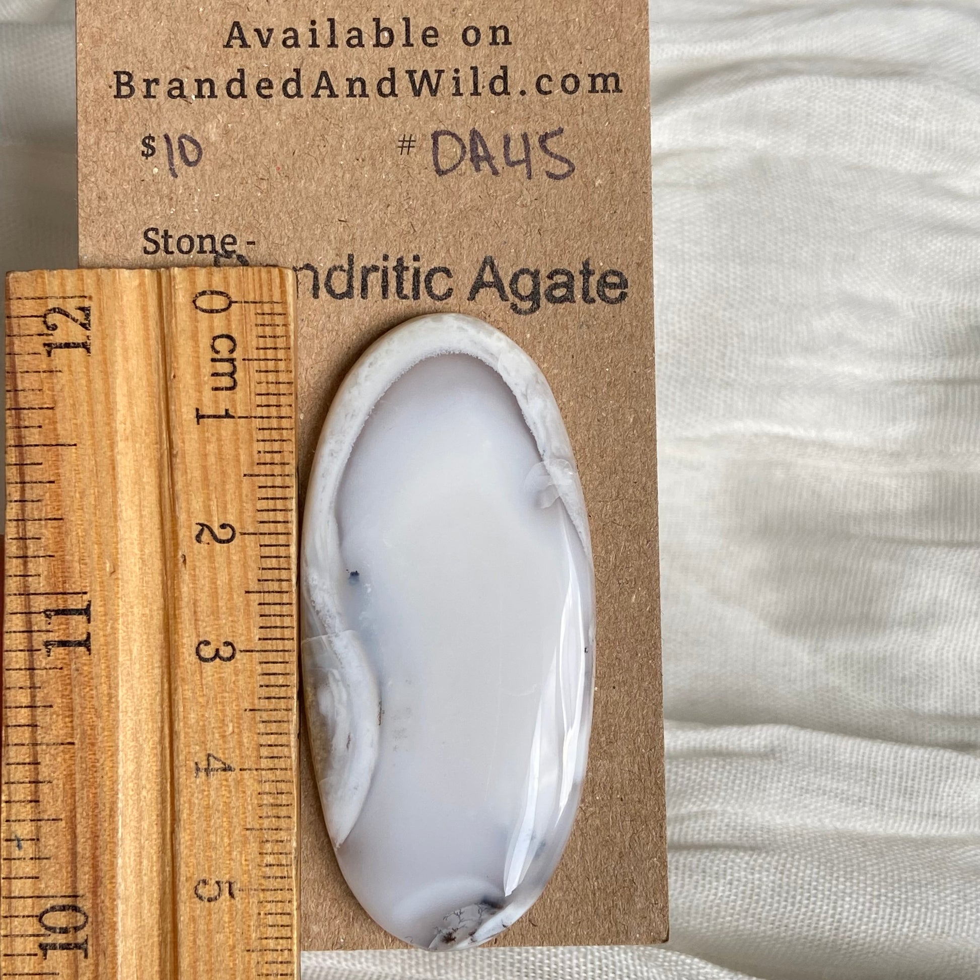 Dendritic Agate Cabochon - DA45 AF2496F6-9CB2-454F-B2F2-F5BAE1A3E24D Brandedandwild.com